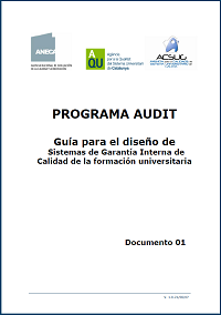Portada de la Guía para el diseño de Sistemas de Garantía Interna de Calidad de la formación Universitaria